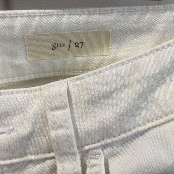 Anthro Pilcro & The Letterpress White Cropped Jeans With Ankle Tie - Picture 5 of 9